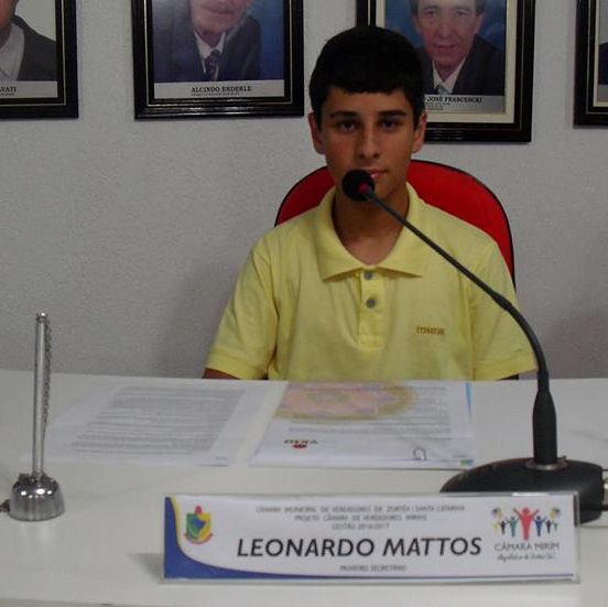 Leonardo Mattos - 1º Secretário